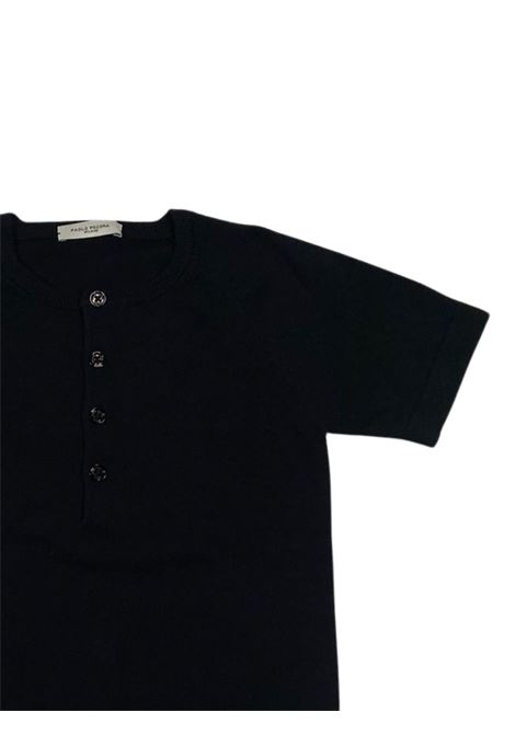 Black cotton children's shirt Paolo Pecora | PP3650/SUNERO